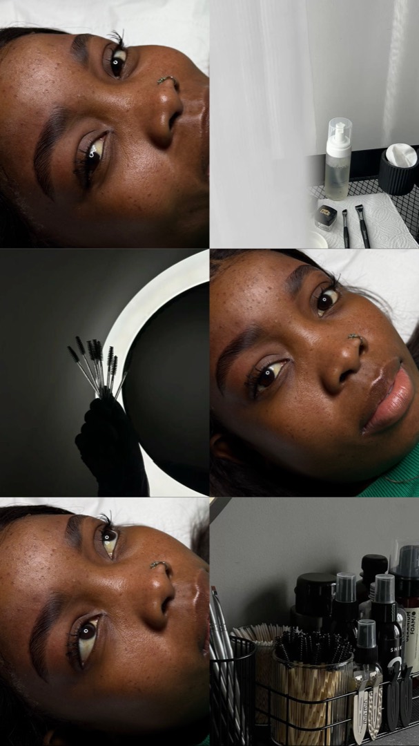 Sourcils rehaussés et structurés par Jessy